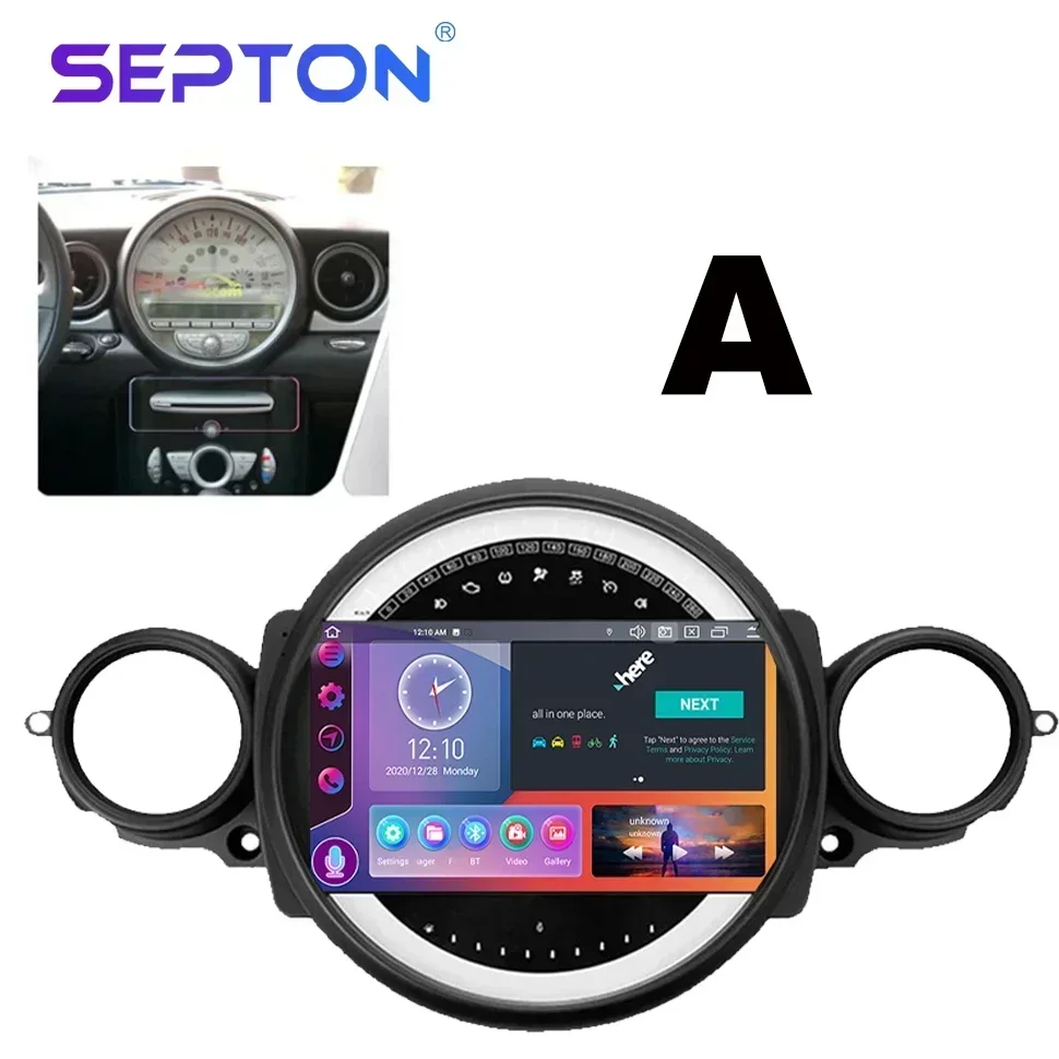 SEPTON Carplay Android Car Radio Stereo for BMW Mini Cooper R56 R60 R51 2006-2014 Multimedia Player Vehicle Audio Installation