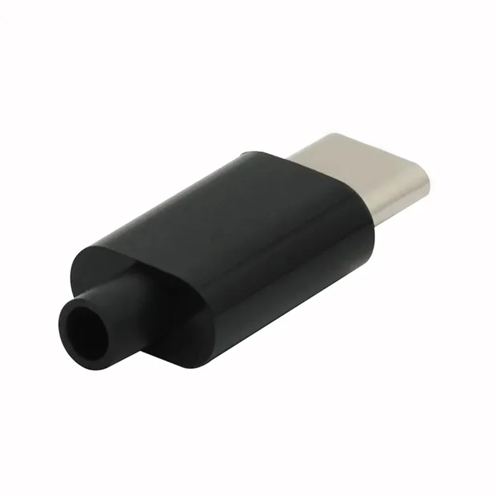 1 Set USB C-Type Connector Type-C 3.1 24 Pin Soldered Charging Male Plug with Shell DIY Data Cable Accessories Repair