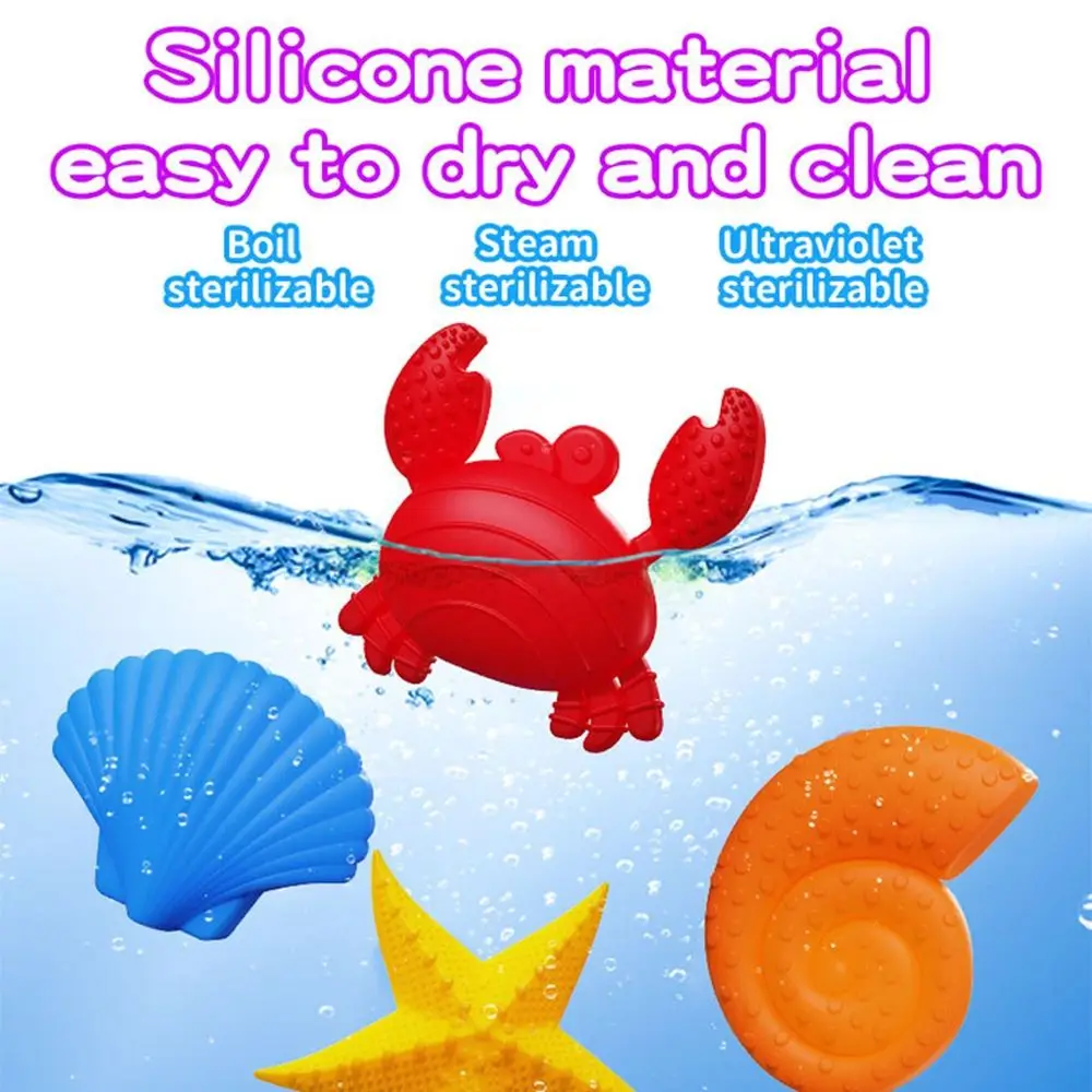 6 pz/pacco Sensoriale Pietra di Silicone Sensoriale Agitarsi Giocattolo Silicone Calmante Agitarsi Giocattolo Strutturato Autismo Alleviare Lo Stress Giocattolo Adulti