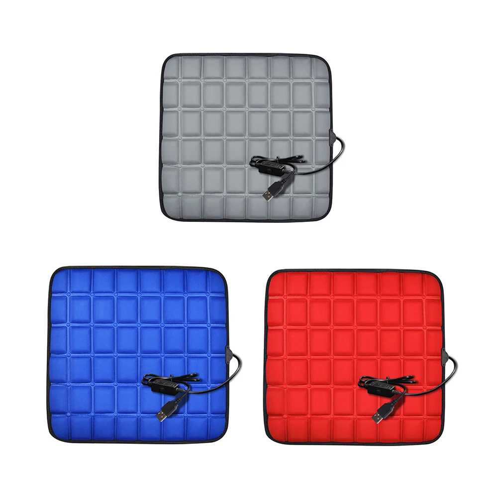 Non Slip Car Heating Cushion USB 5V Heating Electric Car Seat Cushion Comfortable Scratch Resistant for Automobile Home Office