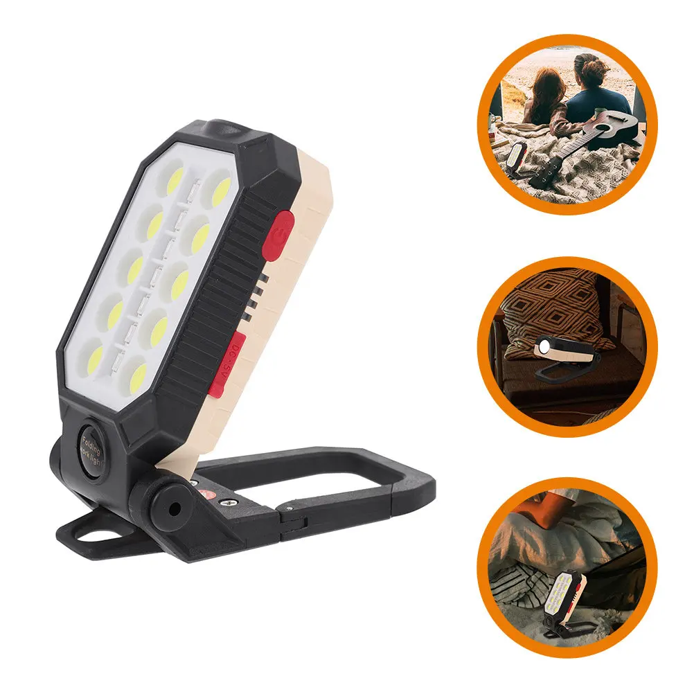 

Rechargeable Work Lamp LED Foldable Outdoor Work Light 4 Modes Indicator Portable Camping Car Repair Lighting