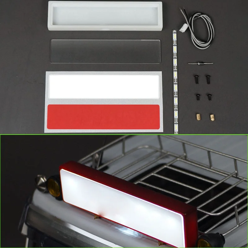1pcs Plastic light Box for Tamiya 1/14 RC Truck for SCANIA 770S R620 for Volvo FH16 ACTROS 3363 Car Accessories