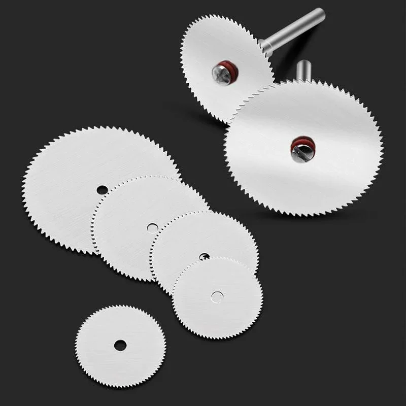 10Pcs/Set 16/18/25/22/32mm Mini Circular Saw Blade Stainless Steel Cutting Disc Wood Cutting Wheel For Dremel Rotary Tool