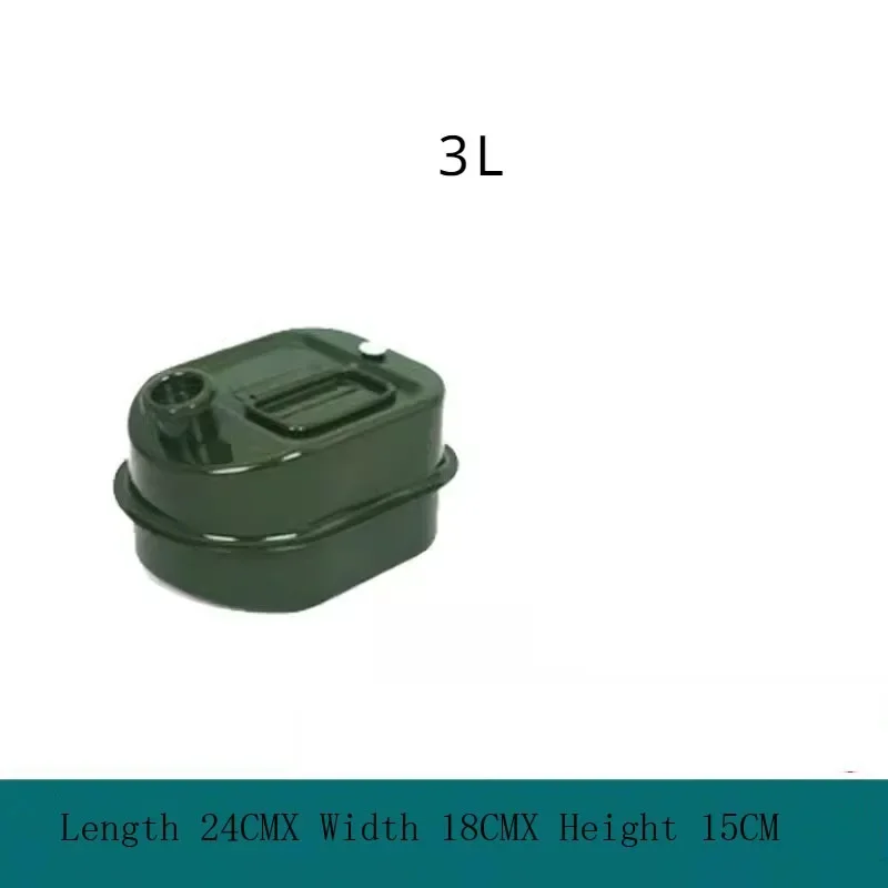 Car Petrol Jerry Can 3L/5L/10L Diesel Fuels Tank  Storage Bucket Stainless Steel Square Fuels Container For Auto Moto