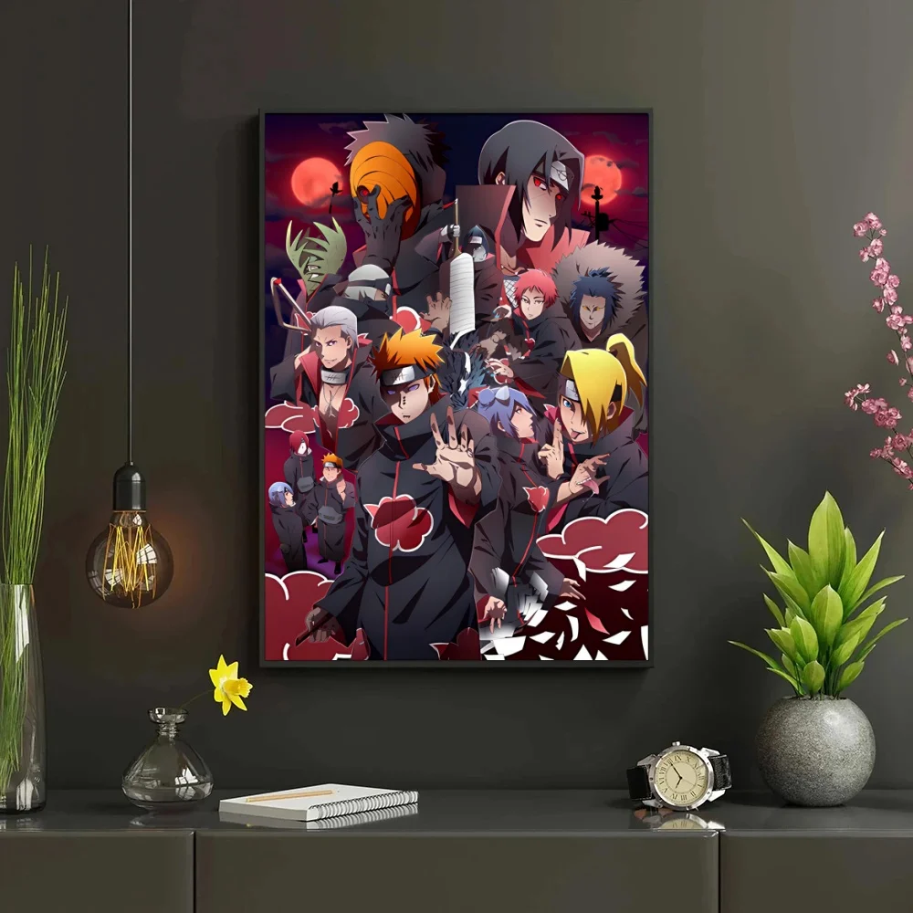 Canvas HD Prints NARUTO Uchiha Sasuke Home Room Painting Kid Action Figures Children\'s Bedroom Decor Birthday Gifts Hanging