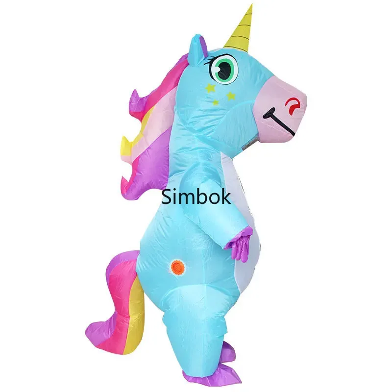 

Halloween Party Funny Unicorn Inflatable Clothing Wholesale Cosplay Unicorn Inflatable Clothing