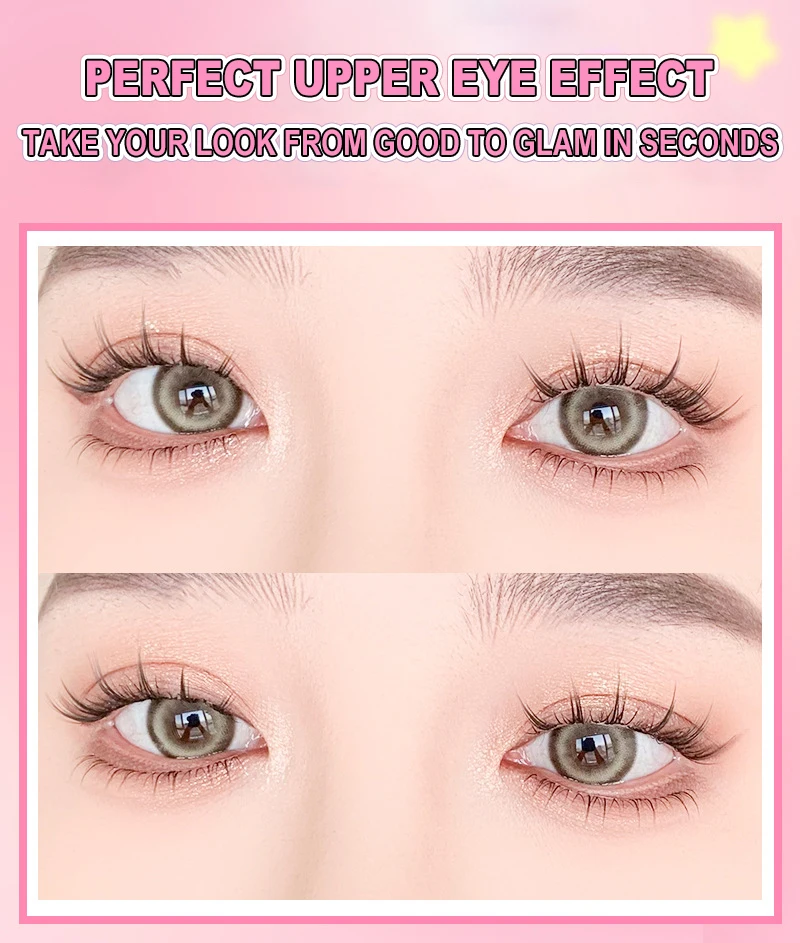 再利用可能なスパイクつけまつげ,5ペア,漫画のような感覚,再利用可能な女の子のグループスタイル