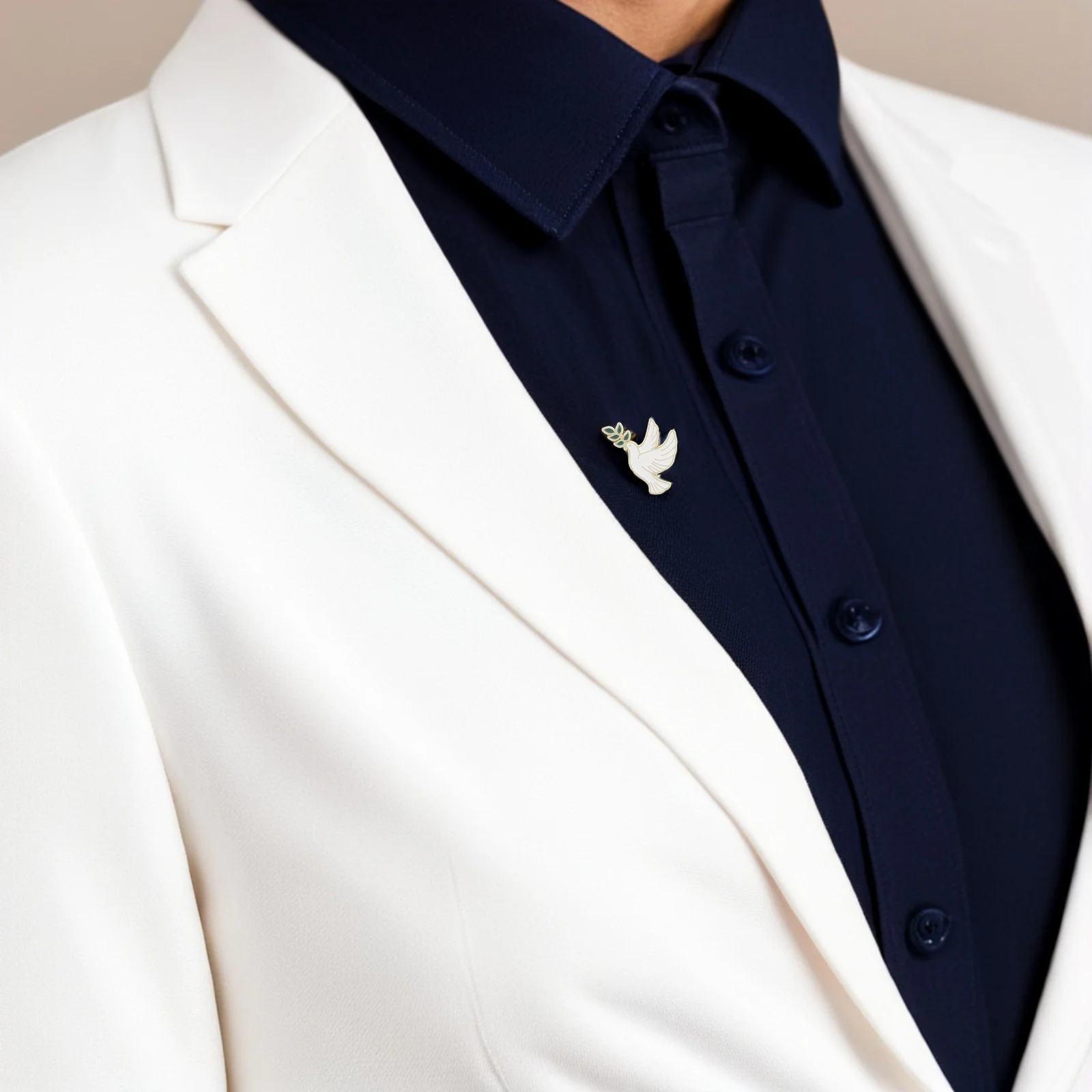 

10pcs Peace Dove Brooch: Bird Lapel Pin For Women Metal Brooch Pin Badge Jewelry For Sweater Coat Hat Backpack Scarf Suit