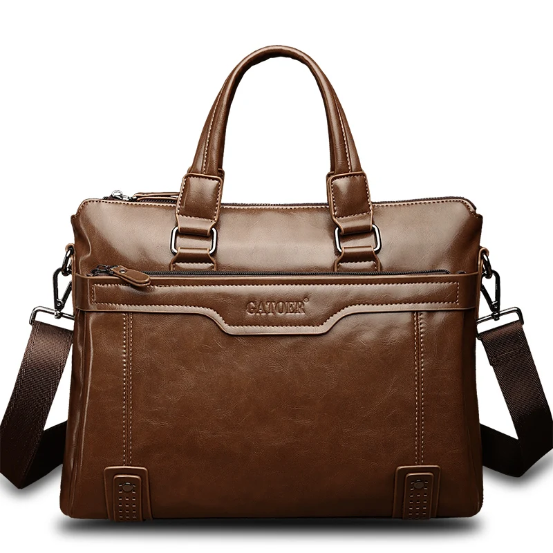 

Мужская вместительная сумка-портфель через плечо для ноутбука, стильная повседневная деловая сумка для путешествий