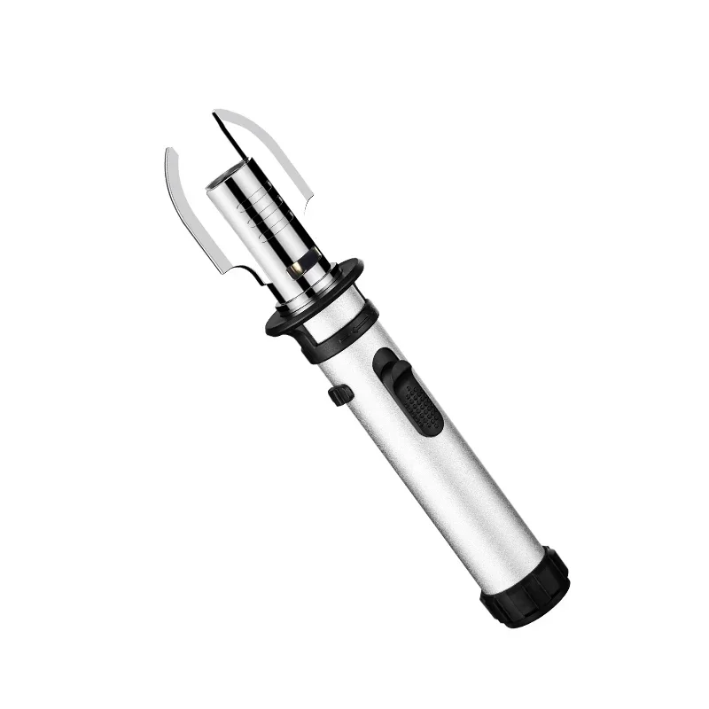 Creative Shape Red Flame Gun Torch Lighter Metal Body 360° Inverted  Use One key to lock the fire Camping Tools