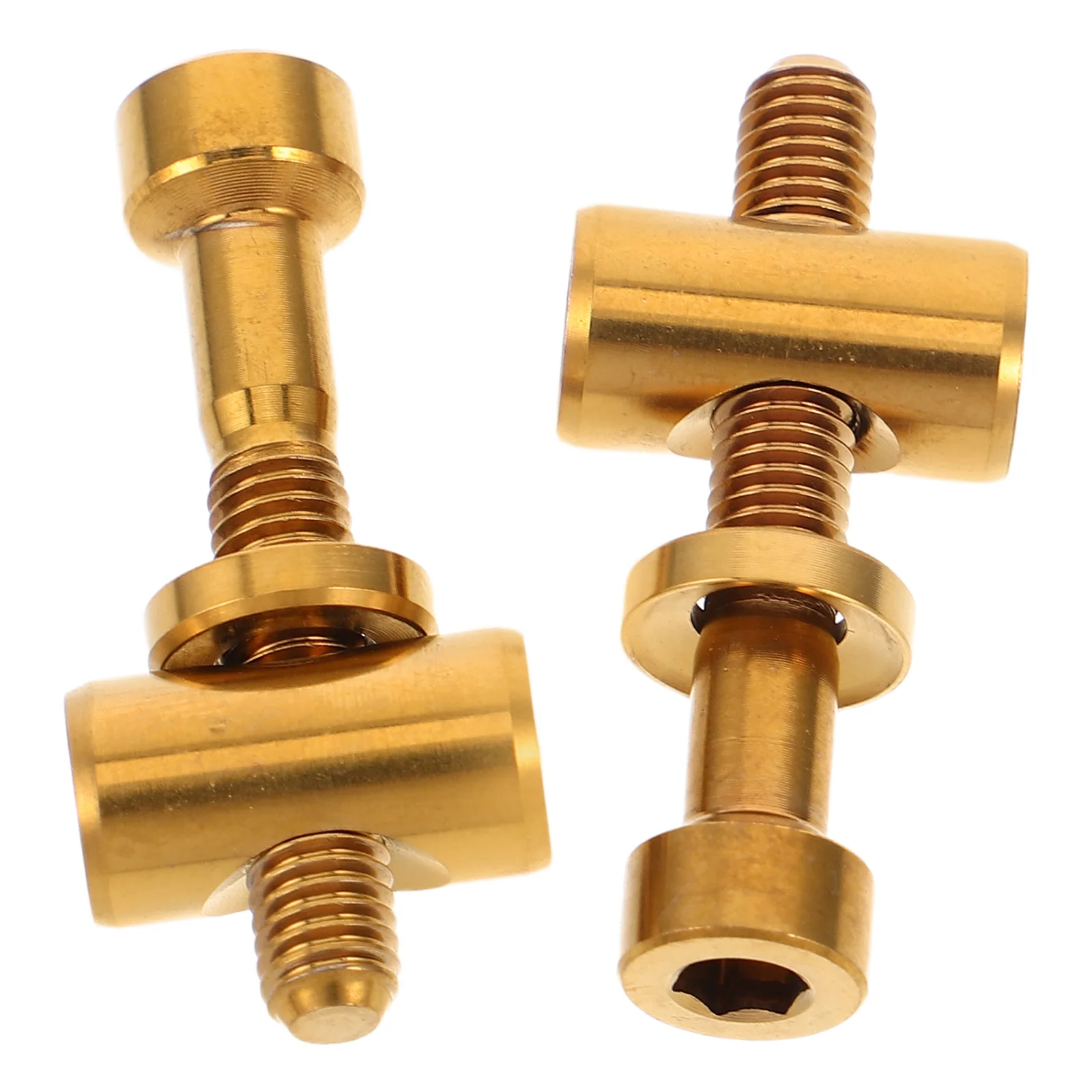 

2pcs Titanium Alloy Bike Seatpost Bolts M5X30 Durable Anti-Loosening Screws For Mountain Bikes Bicycle Seatpost Fixing Parts