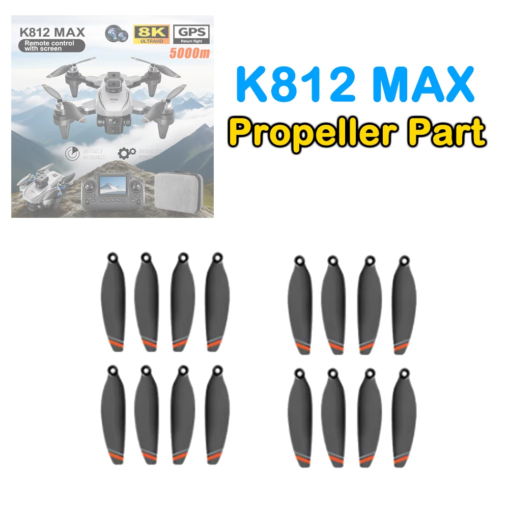Wholesale K812MAX K812 MAX Drone Original Propeller Spare Part CW CCW Blade Wings Maple Leaf Part K812 Drone Accessory