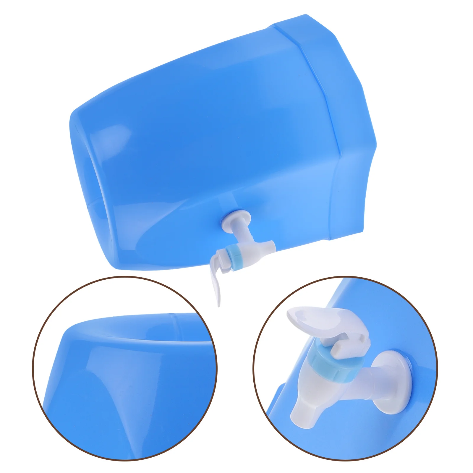 

Water Dispenser Stand Blue Compact Lightweight Plastic Holder for Multiple Jug Sizes No Tools Required Easy Setup Tabletop Water
