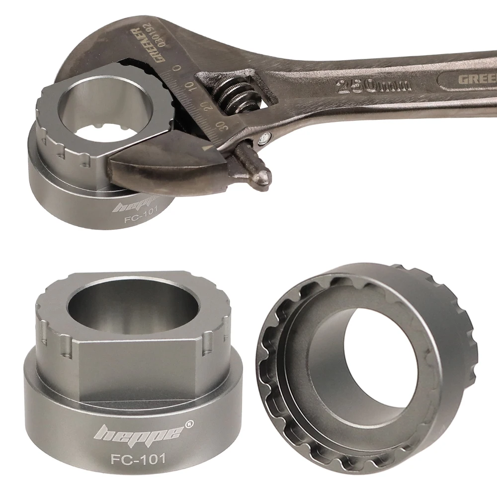HEPPE Fahrrad-Kurbelgarnitur-Abzieher für Sperrring 44mm 16T, Werkzeug zum Entfernen des Sperrrings, Reparaturwerkzeug für Fahrrad-Tretlager und Centerlock-Sperrring – Detail 12