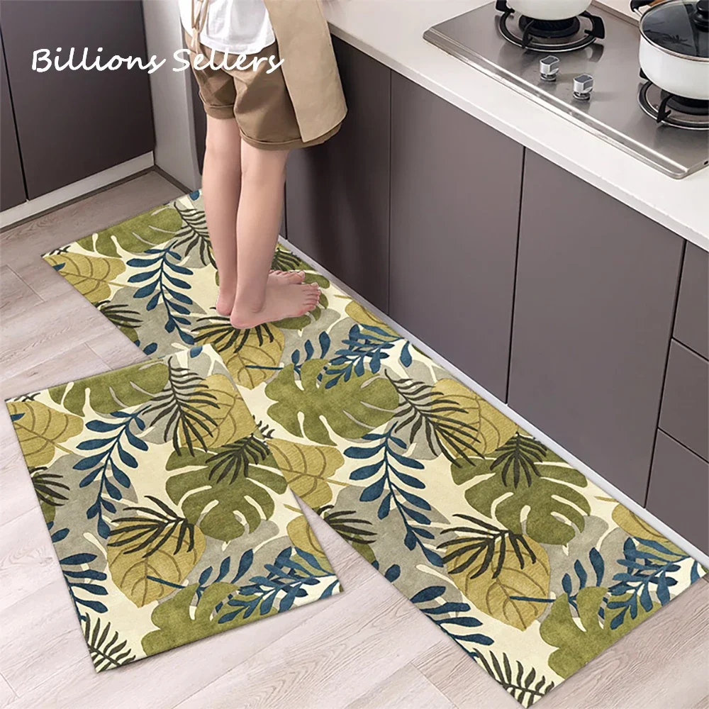 Long Kitchen Carpet for Floor Home Entrance Doormat Bedroom Living Room Decor Bedside Rug Hallway Balcony Bathroom Anti-Slip Mat