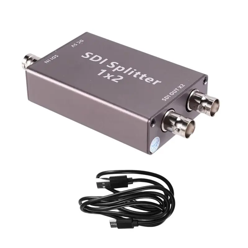 

A37T-SDI Splitter 3G-SDI /HD-SDI 1 Single Input 2 Out SDI Out Splitter 1X2 Full HD 1080P Supports SDI Loop Out