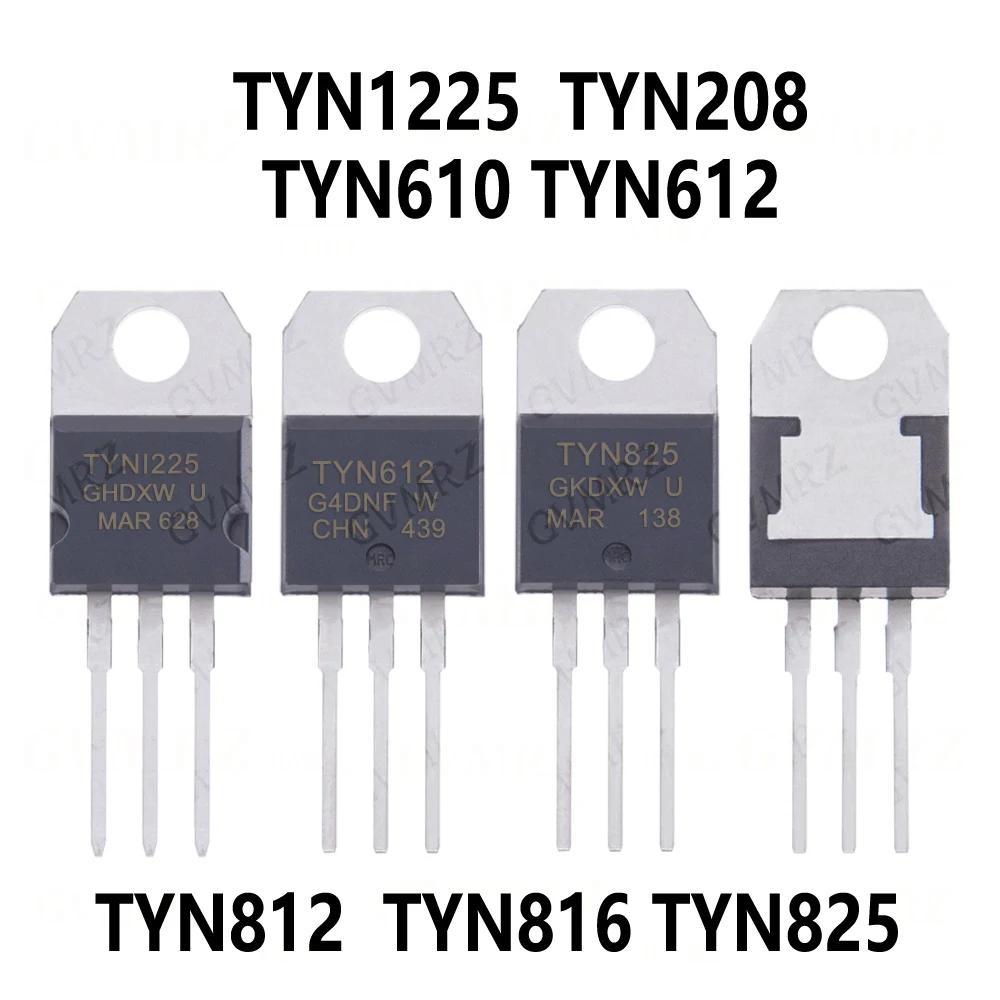 10PCS TO-220 TYN1225 TYN208 TYN610 TYN612 TYN812 TYN816 TYN825 TO-220  transistor  TYN208 TYN610