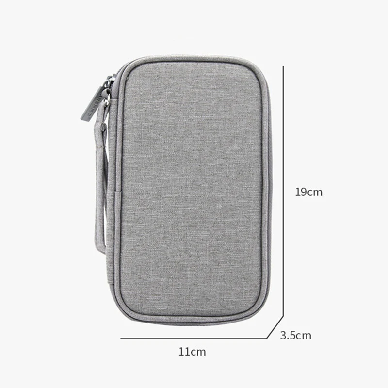 Travel Portable Handbag Mini USB Data Flash Drive Earphone Cable Case Digital Storge Bag U Disk Case Memory Card Organizer Bags