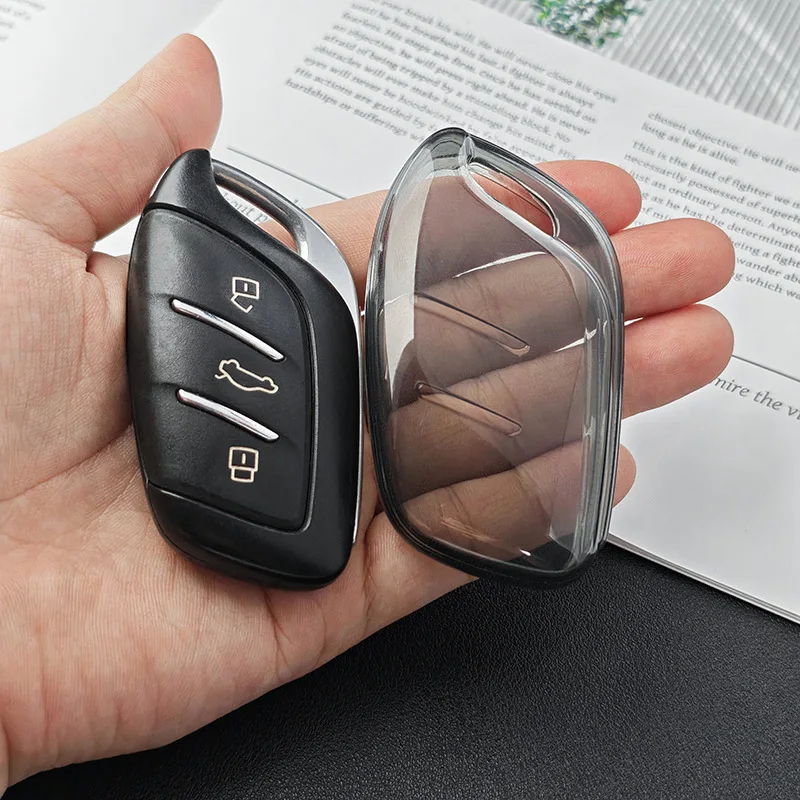 حافظة مفاتيح السيارة من البولي يوريثان غطاء حماية ناعم للتحكم عن بعد لـ MG 4 2023 Mg4 Ev MG HS GT ZS EV ZX MG5 MG6 Roewe RX3 RX5 RX8 ERX5 I6 I5