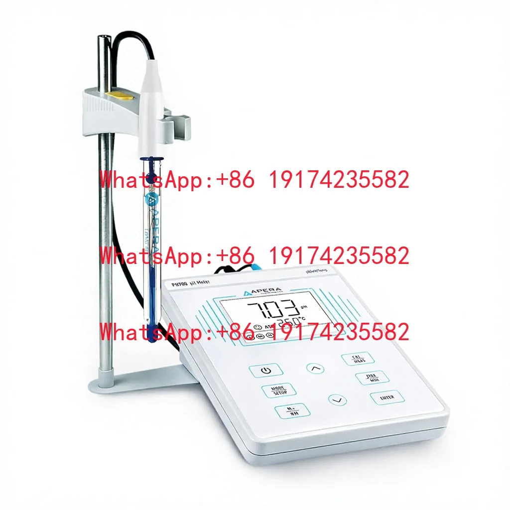 Instruments PH700-SA Benchtop Lab PH Meter With LCD Display 9.5x9.3x4 Inches For Strong Alkaline High Salinity Solutions