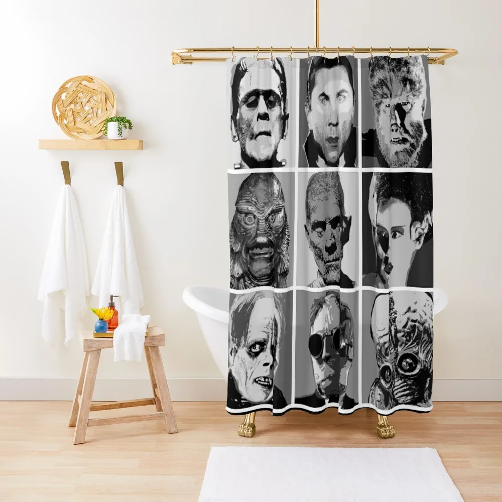 

Universal Warhol Black&White Shower Curtain Bathroom And Shower Accessories For Shower And Services Cute Cover Curtain