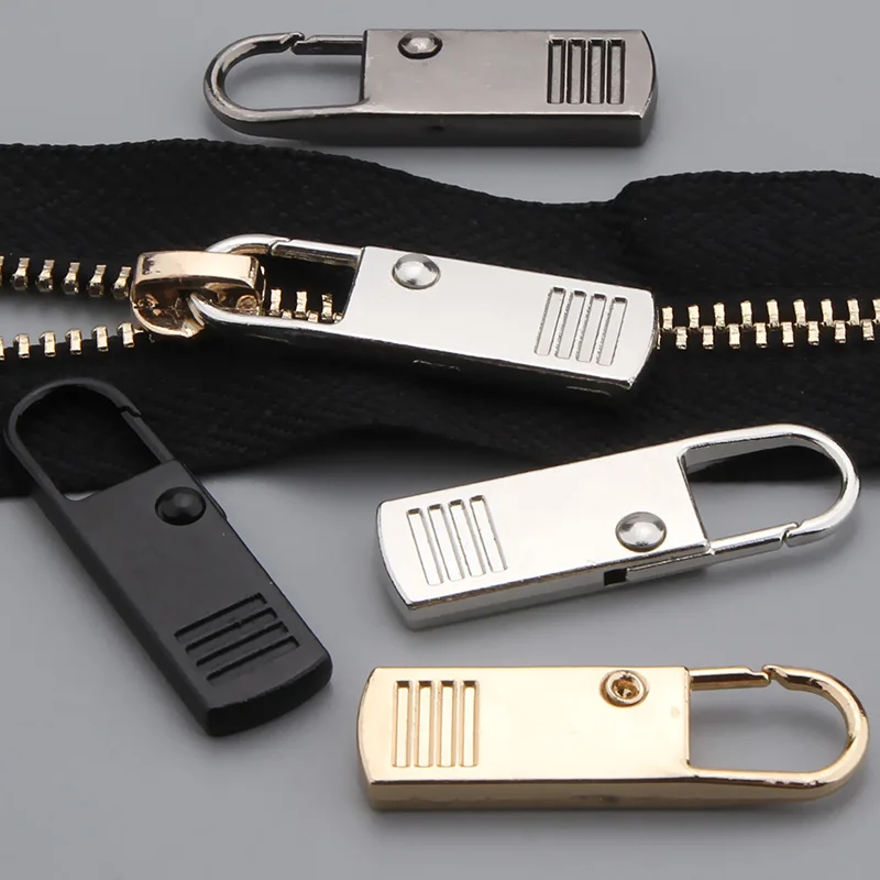 Removable Zipper Slider Puller Universal Zipper Pull Tab Repair Kit Replacement For Broken Buckle Clothing Suitcase Bag Zipper