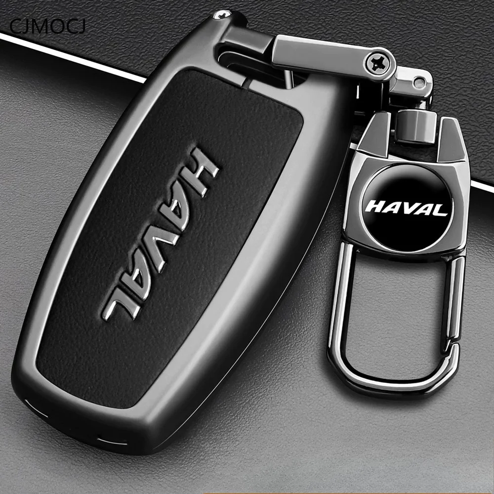 For 2024-2025 Haval H6 Key Case Cover, Zinc Alloy Metal Protective Car Key Fob Shell Luxury Smart Keychain, Haval Accessories