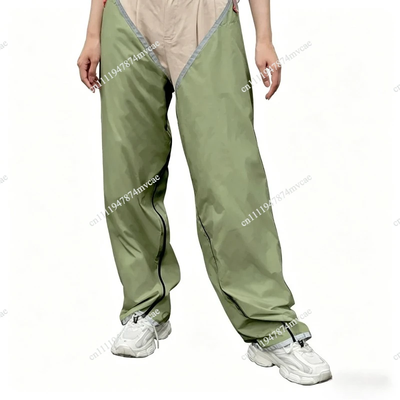 Multipurpose split rain pants mountaineering hiking lightweight moisture-proof adjustable trouser legs wholesale