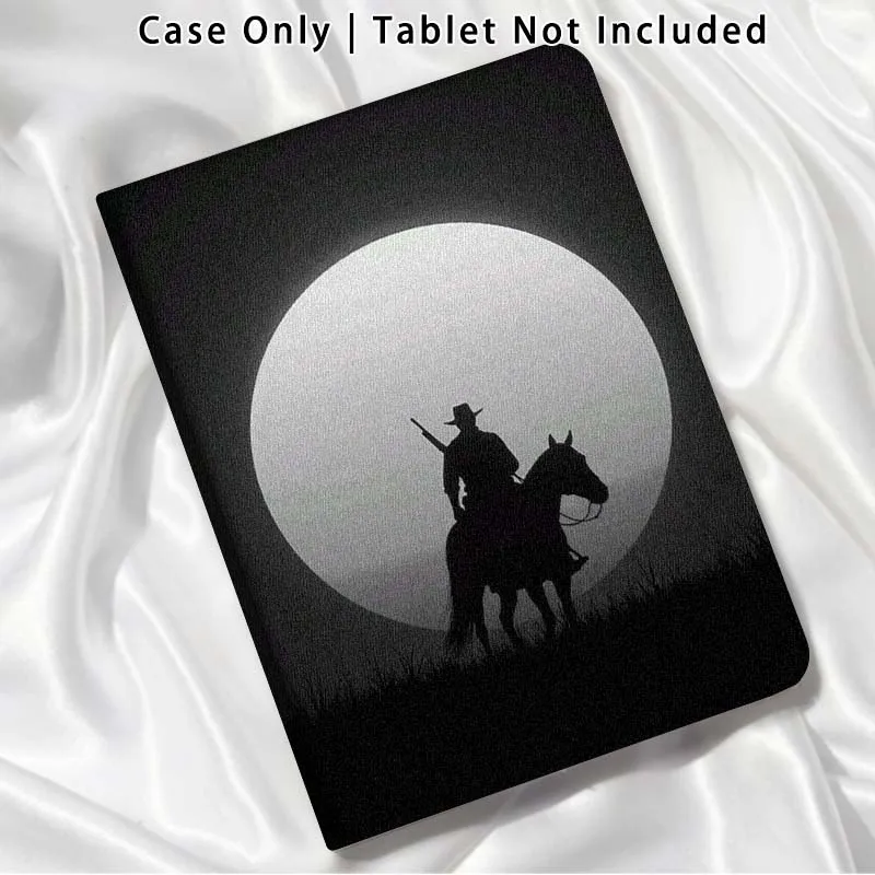 Black Horse Pattern For Xiaomi Poco Redmi Pad 2 4 5 6 6S 7 7S SE Pro Ultra Max 14 11 8.8 11.2 12.5 Inch Tablet Case