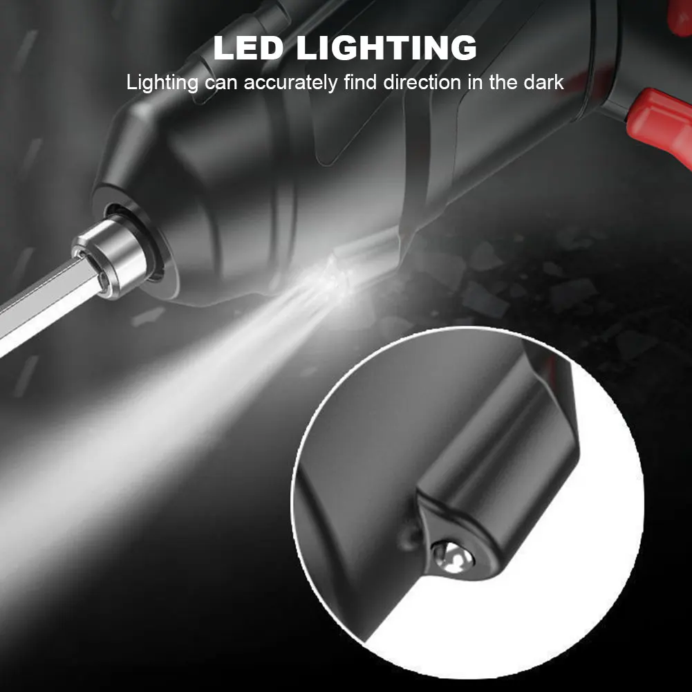 Electric Screwdriver Battery Rechargeable Cordless Screwdriver Powerful Impact Wireless Screwdriver Set Mini Drill Power Tools