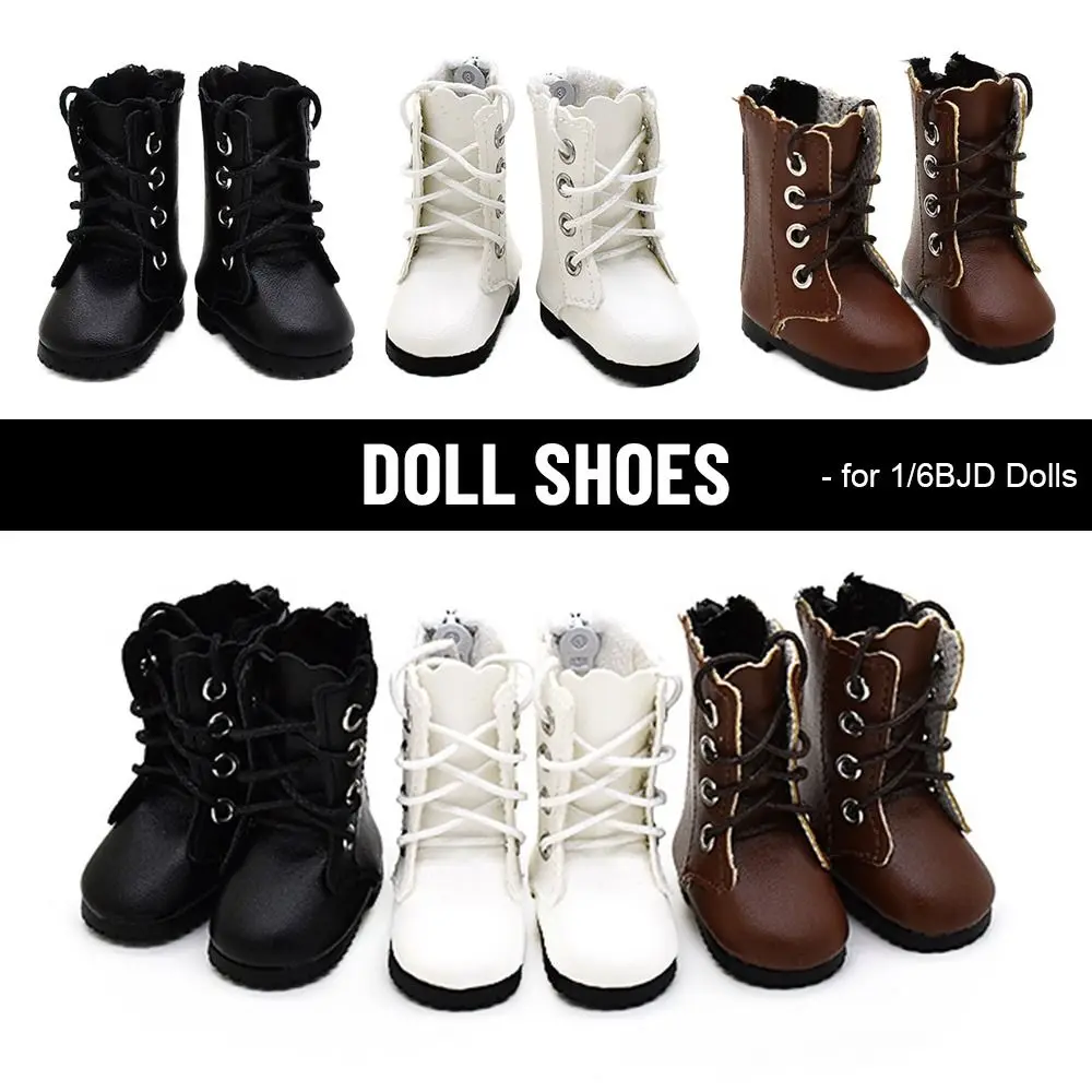 30cm Doll Fashion Shoes Female Doll Boots Fit for 1/6 BJD Dolls Accessories Leather Doll Colorful Long Knees Boots Doll Shoes