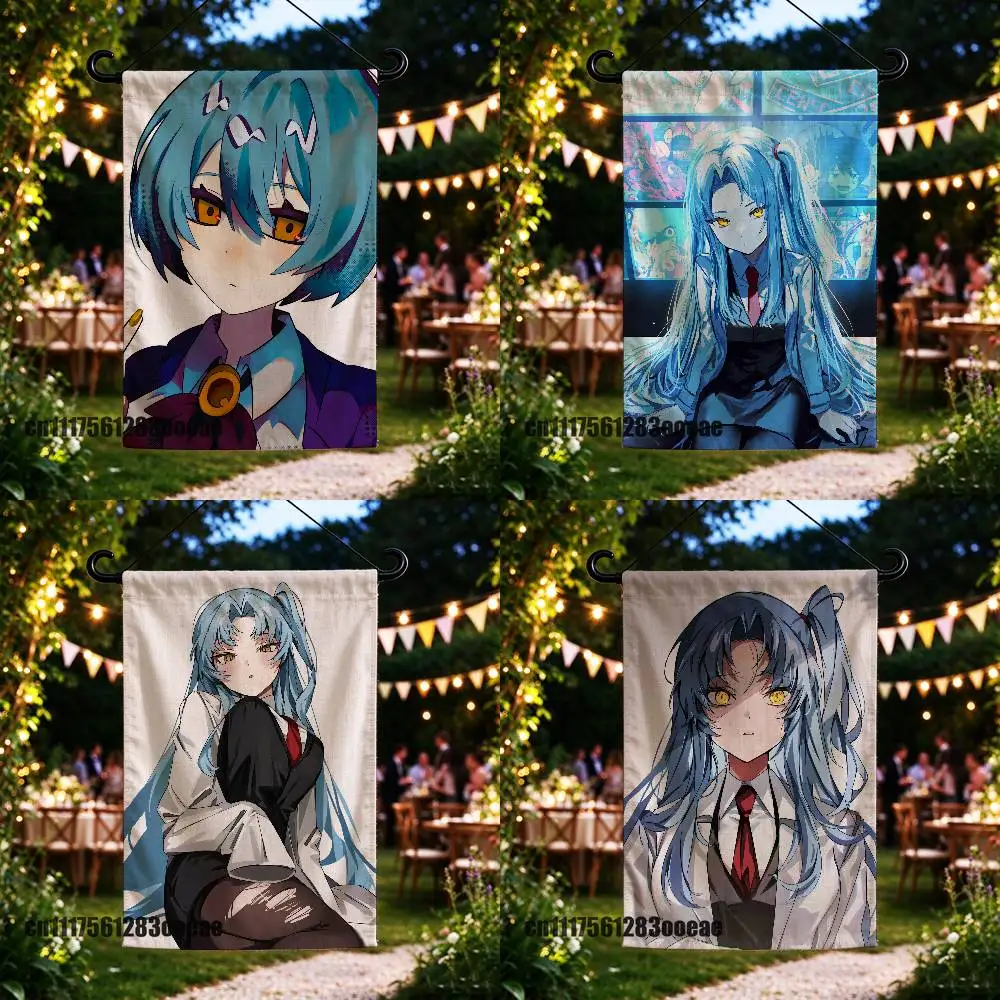 For Lobotomy Corporation Angela Gebura Netzach Garden Flag Custom Outdoor Home Advertising Cloth Decoration Yard Banner Flags