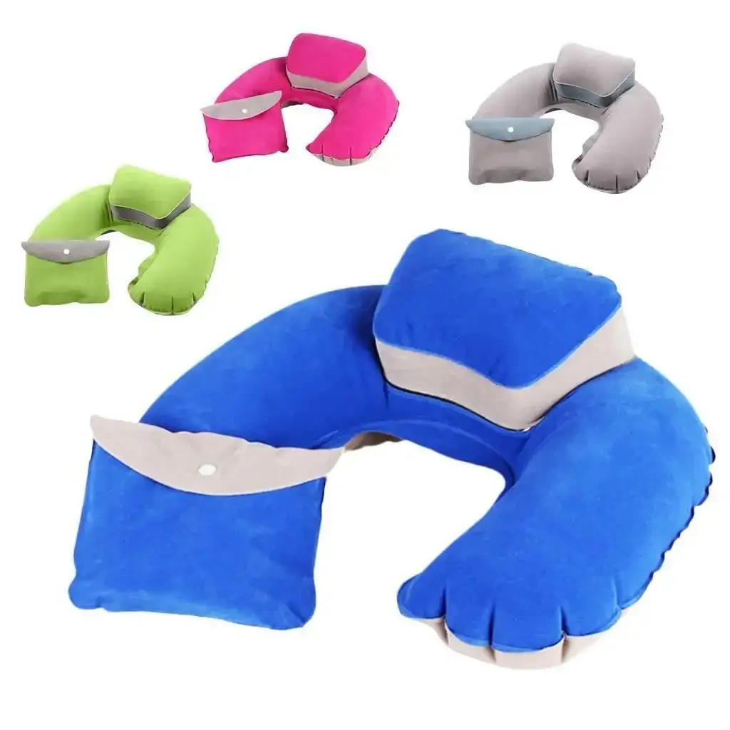 Pillow Inflatable Cushion Memory Foam Foldable Travel Plane Neck Super Soft Pillows Air