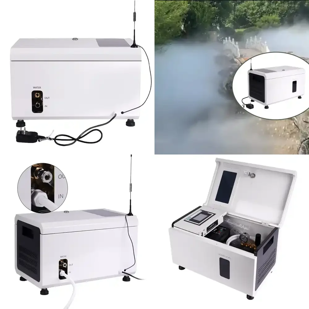 

4L/min Outdoor Cooling Misting System High Pressure Nozzle Spray Mist Pump Fog Machine
