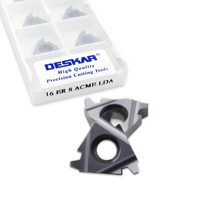 Picture 4: DESKAR 16ER 16IR 22IR 22ER 10ACME 8ACME 6ACME 5ACME 4ACME LDA CNC Tools American trapezoidal ACME Carbide Thread Turning Inserts