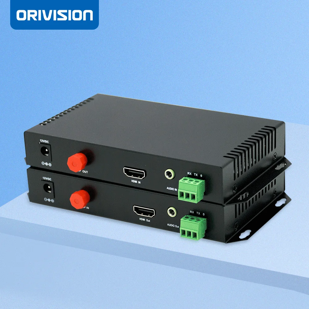 ORIVISION 1080P60 HDMI Extender Over Fiber Optic FC 20KM HDMI Transmitter Receiver