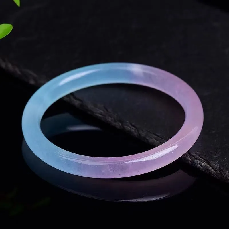 

Natural Quartzite Jade Ice Seed Jade Bracelet Temperament Women's Thin Strip