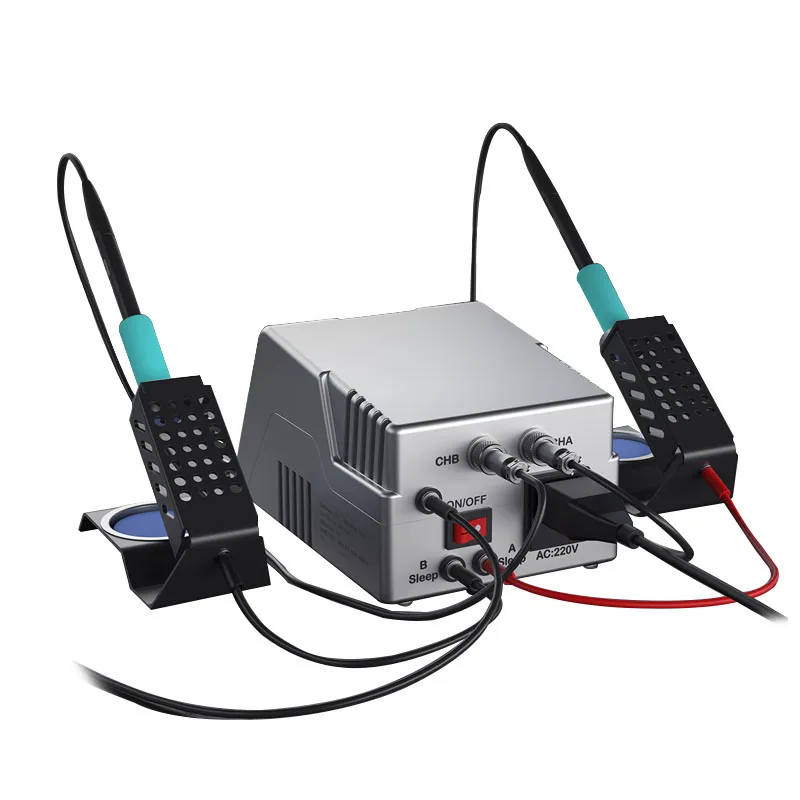 I2C ISCN สถานีเชื่อมแบบ Dual Channel C210 จับทํางานเวลาเดียวกันสําหรับโทรศัพท์มือถือ PCB การประสาน Nano การประสาน Station