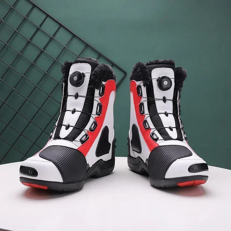 

Outdoor Sneakers Unisex Men's Traveling Motorcycle Shoes High-top Riding Shoes Professional Players Competitive Motorcycle Shoes