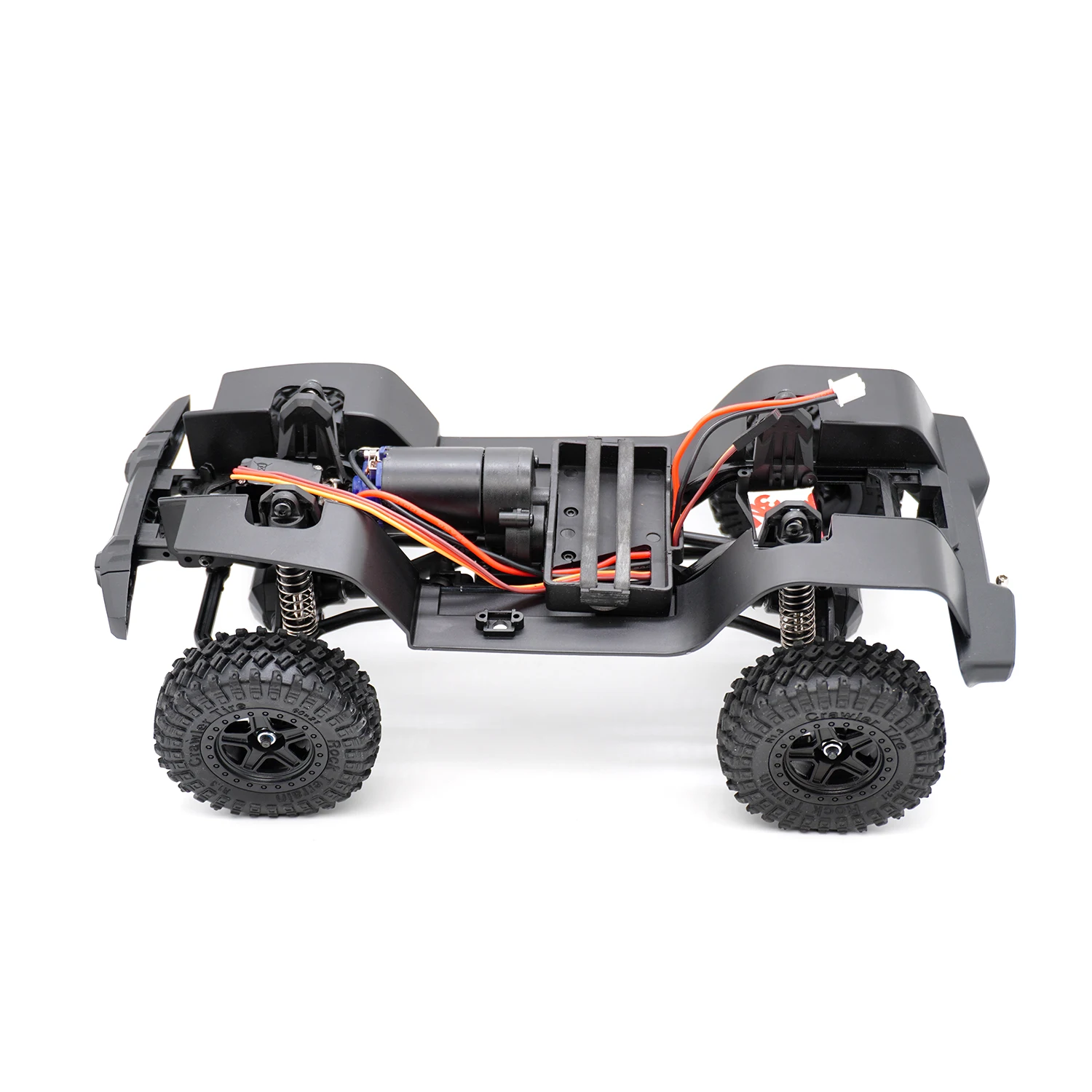 155 millimetri 6.10 pollici 1/18 RC Carrozzeria Interasse Telaio Assemblato Telaio Assi Anteriori Posteriori Cambio per AX-8560 TRX4M JJRC RC Crawler