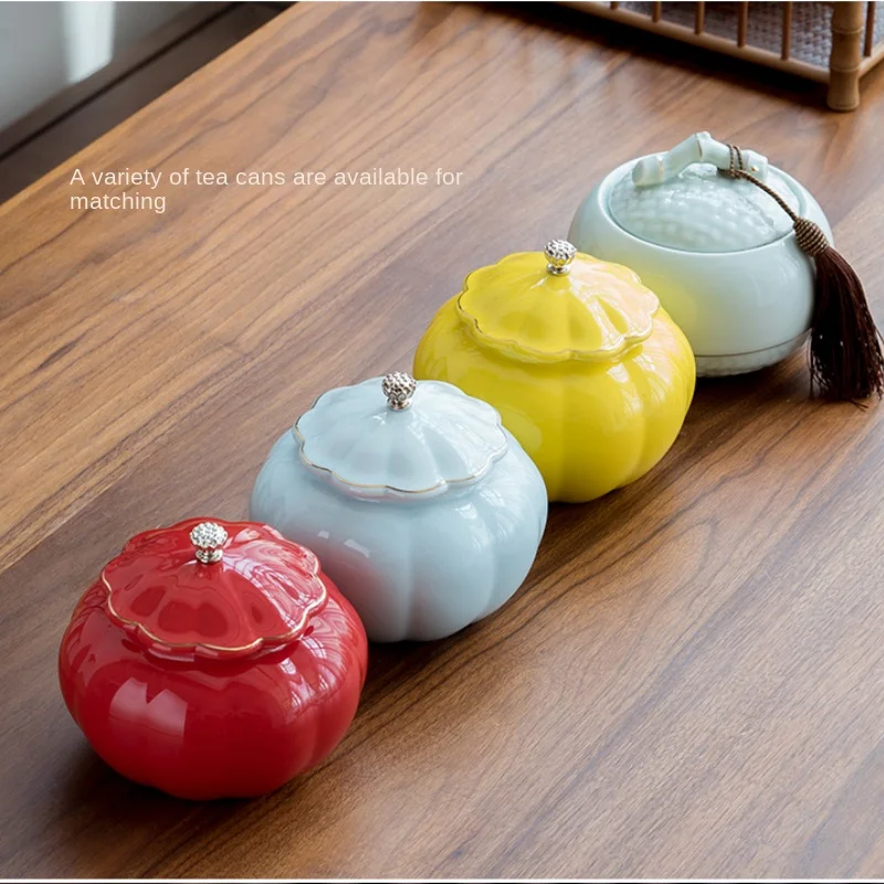 

Tea Pot With Lid Ceramic Cyan Gift Set Medium Universal Custom Double Bottle Wooden Box New Chinese Simple Retro Home Decoration