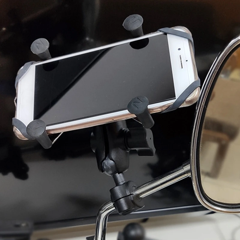 1 Set Rail Mount 1 Inch Ball Car Headrest Motorcycle Scooter Rearview Mirror Stem Bar Mount For Gar Min Gopro