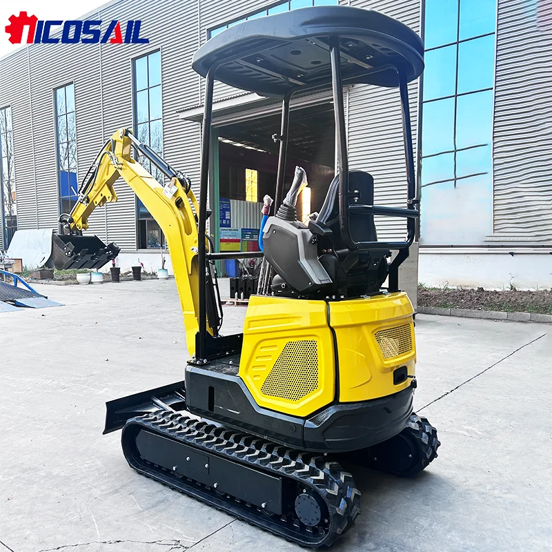 High Work Efficiency Ce Epa Euro 5 Mini Excavator Customized Multi Functional Cab Quick Delivery 1.8 Ton Mini Excavator