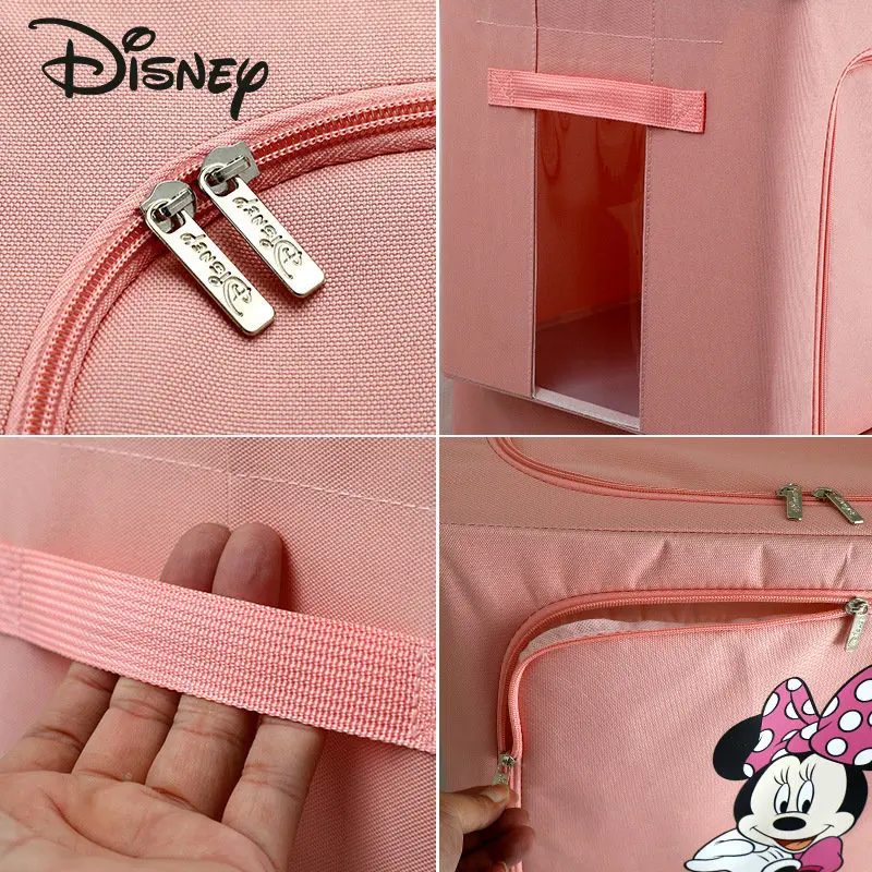 Disney Minnie\'s New Home Storage Box Fashionable and High Quality Moving Luggage Storage Bag Cartoon Large Capacity Storage Box