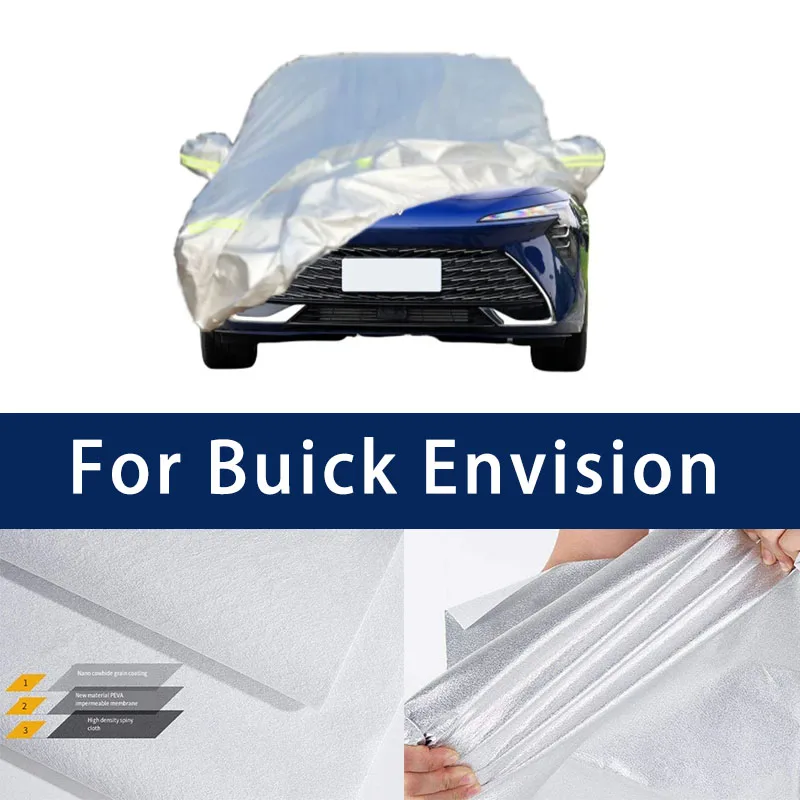 

Full car hood dust-proof outdoor indoor UV protection sun protection and scratch resistance For Buick Envision Car Umbrella