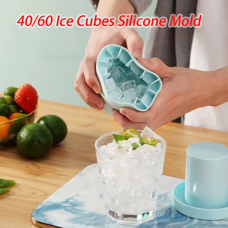 40/60 Eiswürfel Silikon Form Runde Eis Eimer Eis Lagerung Box Haushalt DIY Kühlschrank Einfrieren Eismaschine Kreative Barware Werkzeug