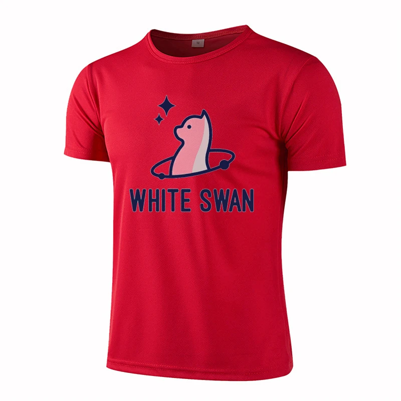 

Fashion Trend New In Tops And T-Shirts 3D Personalization White Swan Funny Original Man T-Shirts O-neck Short Sleeve Clothing