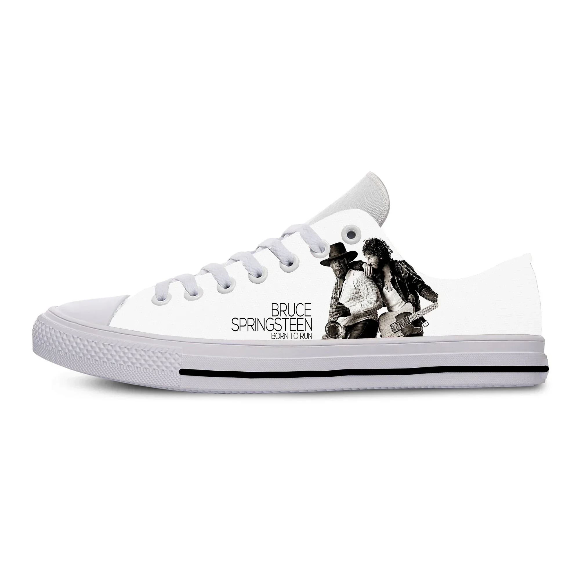 

Низкие кроссовки Born To Run Брюс Спрингстин, мужская и женская повседневная обувь, парусиновая обувь для бега с 3D принтом, легкая обувь