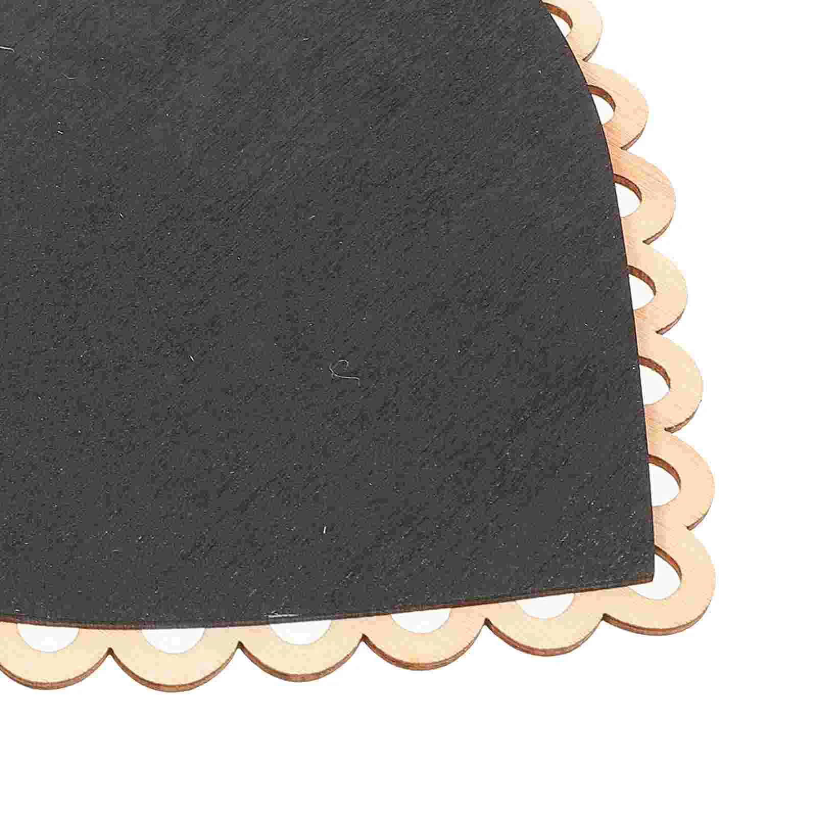 Hanging Chalkboard Mini Wooden 15x16 5cm Wall Mountable Message Board Table Numbers Menu Greeting Note Display