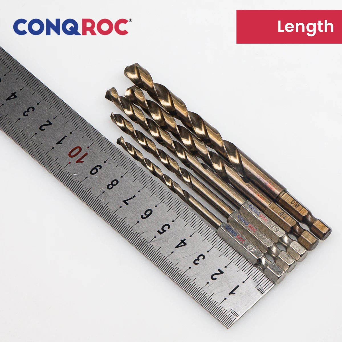 Twist Drill Bits Set HSS M35 Cobalt 1/4\